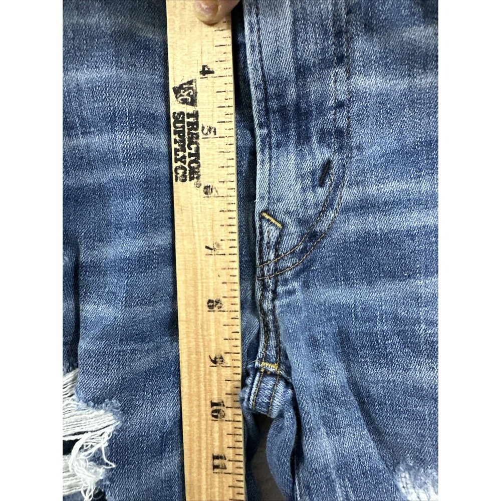 American Eagle Jeans Men 29x34 (28x32) Blue Athletic Skinny Distressed Whiskers - Picture 11 of 14